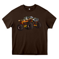 Chocolate Brown monster truck Heavy Core Tee - Artiststas