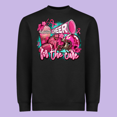Cheer For The Cure Heavyweight Sweatshirt Designed By Adodesignshop
