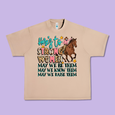 Heres To Strong Women Urban Heavy Tee Designed By Artiststas