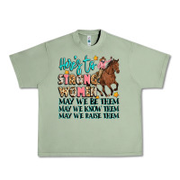 Oil Green heres to strong women Urban Heavy Tee - Artiststas