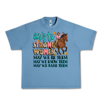 Pebble Blue heres to strong women Urban Heavy Tee - Artiststas