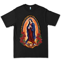 Black Our Lady Of Guadalupe Premium Tee - RanaPortraitStore