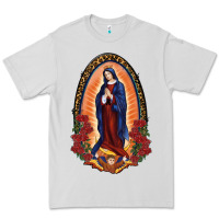 Dove Grey Our Lady Of Guadalupe Premium Tee - RanaPortraitStore