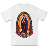 White Our Lady Of Guadalupe Premium Tee - RanaPortraitStore