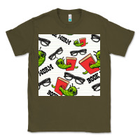 Army Green bookworm seamless pattern Classic Tee - BundleAndBundleShop