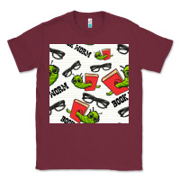 Burgundy bookworm seamless pattern Classic Tee - BundleAndBundleShop