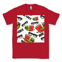 Red bookworm seamless pattern Classic Tee - BundleAndBundleShop