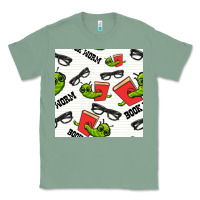 Sage bookworm seamless pattern Classic Tee - BundleAndBundleShop