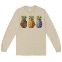 Mushroom pineapples leopard tie dye summer Long Sleeve Tee - Artiststas