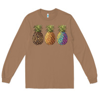 Toasted Coconut pineapples leopard tie dye summer Long Sleeve Tee - Artiststas