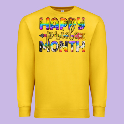 Western Happy Pride Month Lgbtq+ Premium Sweatshirt Designed By Bundleandbundleshop