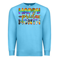 Ocean Blue Western Happy Pride Month LGBTQ+ Premium Sweatshirt - BundleAndBundleShop