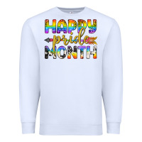 White Western Happy Pride Month LGBTQ+ Premium Sweatshirt - BundleAndBundleShop