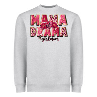 Heather Grey mama of drama girl mom Heavyweight Sweatshirt - JahusDesignShop