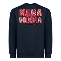 Navy mama of drama girl mom Heavyweight Sweatshirt - JahusDesignShop