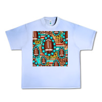 Grape Ice football leopard turquoise gemstone sunflower seamless pattern Urban Heavy Tee - JahusDesignShop