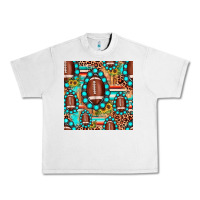 Lunar Rock football leopard turquoise gemstone sunflower seamless pattern Urban Heavy Tee - JahusDesignShop