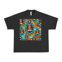 Pigment Black football leopard turquoise gemstone sunflower seamless pattern Urban Heavy Tee - JahusDesignShop