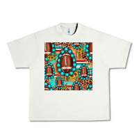 Pistachio football leopard turquoise gemstone sunflower seamless pattern Urban Heavy Tee - JahusDesignShop