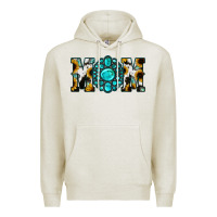 Oatmeal Heather Sunflower Turquoise Gemstone Cowhide Mom Premium Hoodie - Bettercallsaul