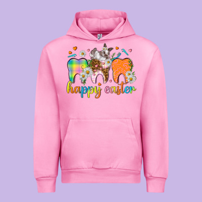 Happy Easter Dental Easter Day Urban Hoodie Designed By Howdyjamesfarm