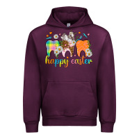 Mauve Wine Happy Easter Dental Easter Day Urban Hoodie - HowdyJamesFarm