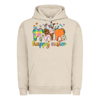 Pigment French Oak Happy Easter Dental Easter Day Urban Hoodie - HowdyJamesFarm