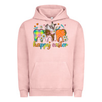 Pigment Salmon Happy Easter Dental Easter Day Urban Hoodie - HowdyJamesFarm