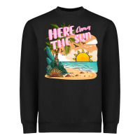 Black here comes the sun Heavyweight Sweatshirt - JahusDesignShop