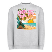Heather Grey here comes the sun Heavyweight Sweatshirt - JahusDesignShop