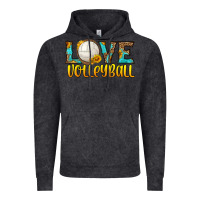 Vintage Black love volleyball Vintage Hoodie - HRA Design Shop
