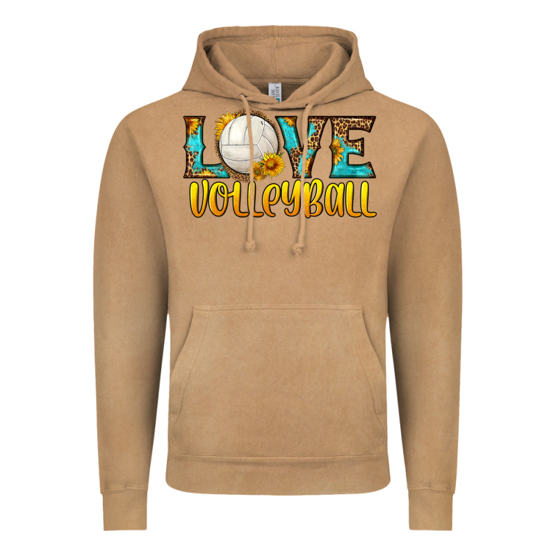Love Volleyball Vintage Hoodie by HRA Design Shop | Teevron