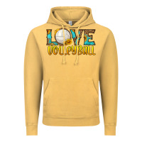 Vintage Mustard love volleyball Vintage Hoodie - HRA Design Shop