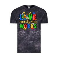 Cloud Black love needs no words Vintage Tee - JahusDesignShop