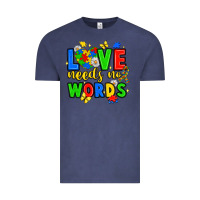 Vintage Denim love needs no words Vintage Tee - JahusDesignShop