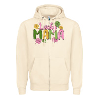 Sandshell lucky mama Zipper Hoodie - MaliasSmallBusiness
