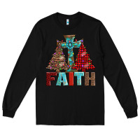 Black cross and christmas trees Long Sleeve Tee - AdoDesignShop