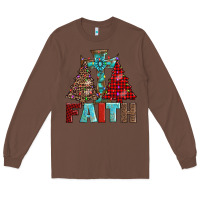 Chestnut cross and christmas trees Long Sleeve Tee - AdoDesignShop