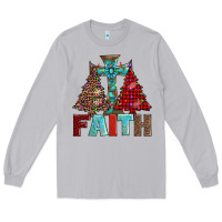 Moon Dust cross and christmas trees Long Sleeve Tee - AdoDesignShop
