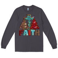 Smoke cross and christmas trees Long Sleeve Tee - AdoDesignShop