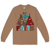 Toasted Coconut cross and christmas trees Long Sleeve Tee - AdoDesignShop