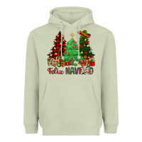 Matcha Feliz Navidad Heavyweight Hoodie - NancyCooperArtShop