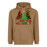 Toasted Coconut Feliz Navidad Heavyweight Hoodie - NancyCooperArtShop
