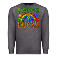 Charcoal Heather Western Happy Go Lucky LGBTQ+ Premium Sweatshirt - BundleAndBundleShop
