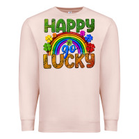 Pale Pink Western Happy Go Lucky LGBTQ+ Premium Sweatshirt - BundleAndBundleShop