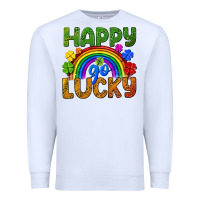White Western Happy Go Lucky LGBTQ+ Premium Sweatshirt - BundleAndBundleShop