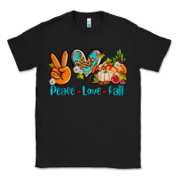 Black peace love fall ado Classic Tee - AdoDesignShop