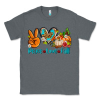 Charcoal Heather peace love fall ado Classic Tee - AdoDesignShop
