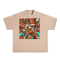 Burro football leopard turquoise cowhide sunflower seamless pattern Urban Heavy Tee - JahusDesignShop