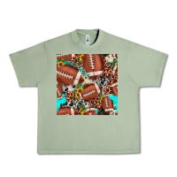 Oil Green football leopard turquoise cowhide sunflower seamless pattern Urban Heavy Tee - JahusDesignShop